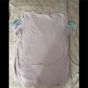 PINK Victoria's Secret Tops - PINK light pink tee with sequin detail size L PINK Victoria's Secret Tops - PINK light pink tee with sequin detail size L